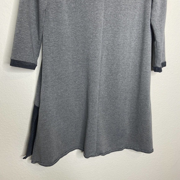 Shein Gray Color Blocked Pocketed Three Quarter Sleeve Dress L - Picture 8 of 10